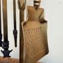Early 20th Century Brass Fire Irons Set on Stand Image 7