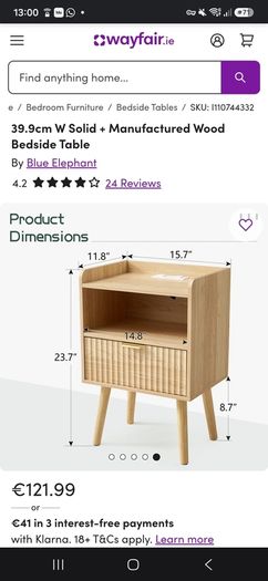 Bedside lockers (BRAND NEW)