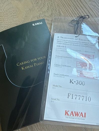 Kawai K300 Piano (2022 model as new)