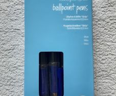 Niceday Ballpoint Blue Pens Medium 0.5mm Grip Pack of 12 Home Office School College