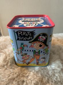 Kids piggy bank. Made from metal.