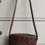 Vintage 1994 St Michael (Marks & Spencer) Woven Leather Bag Image 3