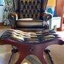 Saxon Leather sofa and Furniture Suite Image 10