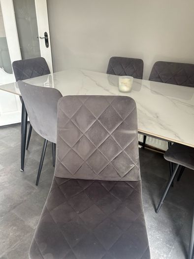 dining table and chairs