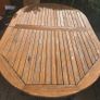 Extendable Wooden Garden Table, 4 Matching Chairs & 2 Furniture Covers Image 4