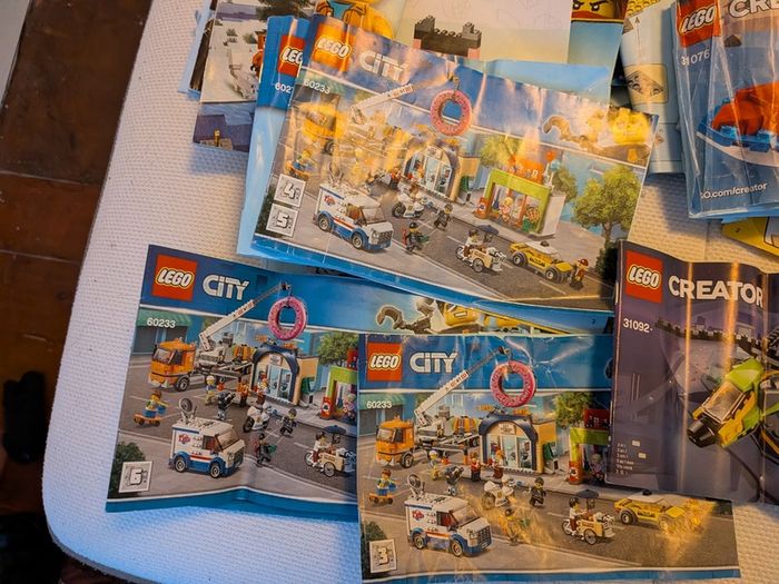 Lego and instruction manuals