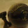 Vintage Russian Black Lacquered "cathedral Of Christ The Saviour" Handpainted Signed Wooden Collectors Egg On Original Stand Image 7