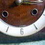 Rare Original Hermle 60s German Mid Century Teak Desk Mantel Chimny Clock By Hermle (the Clock Works Well And Keeps Time) Image 5