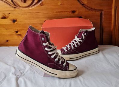 converse chuck Taylor 70 hi tops Size 9.5 eu 43 beetroot canvas in excellent condition