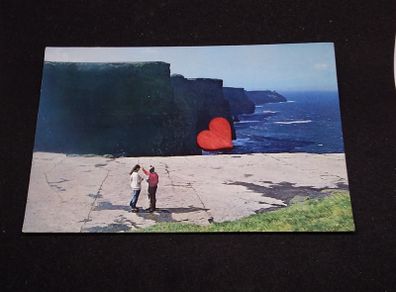 Ireland Postcard : The Cliffs of Moher and Denis McMahon - 1970s/80s
