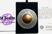 Celtic Brooch TREE OF LIFE Pewter Copper Traditionally Hand Crafted