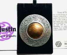 Celtic Brooch TREE OF LIFE Pewter Copper Traditionally Hand Crafted