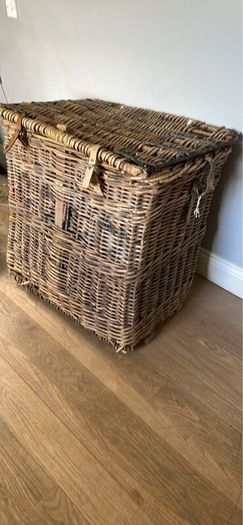 Antique textile mill basket