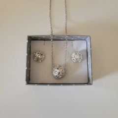 Silver Chain Necklace with Pendant - Elegant & Classic Style