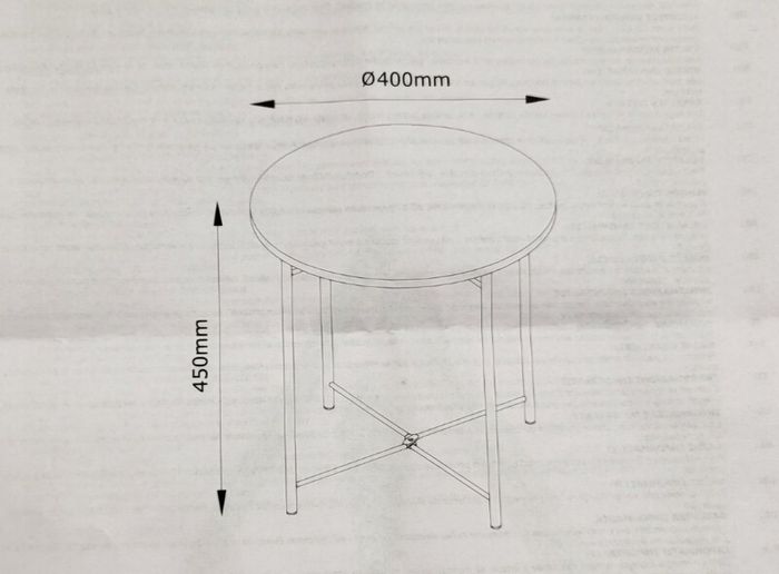 TURUP end table Black colour
