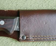 Vintage Victorinox Knife and Leather Sheath Scabbard