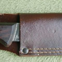 Vintage Victorinox Knife and Leather Sheath Scabbard
