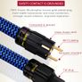 BRAND NEW 3 Meters Hifi Power Cable Hi-end 6N OCC Power Cord With European Power Plug Image 4