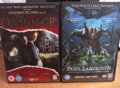 The Orphanage + Pan's Labyrinth Dvd Gothic Horror Fantasy Guillermo Del Toro