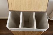 Laundry Basket with 3 Compartments