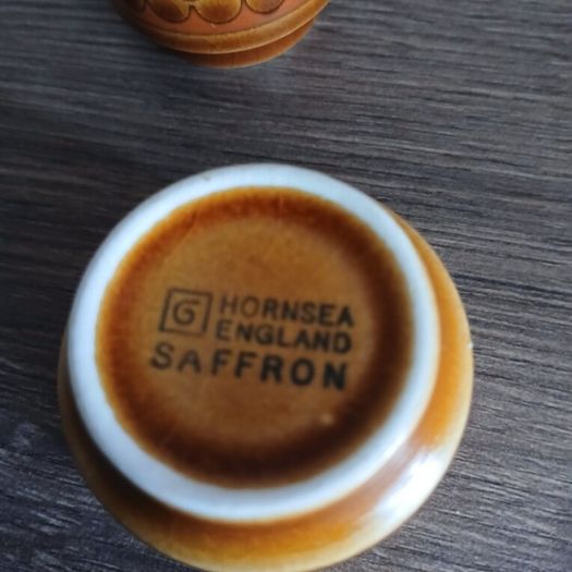 Hornsea Vintage Pottery Saffron Egg Cups