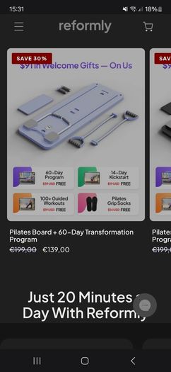 Pilates reformerly board