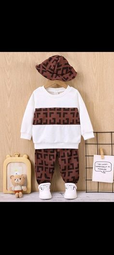 boys 3 pc set tracksuit with hat