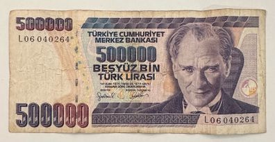 Turkey 500000 Lira 1970 Banknote