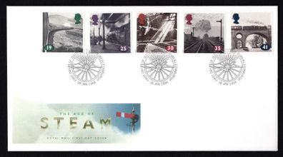 1994 Great Britain The Age of Steam Railways Commemorative Stamps Royal Mail Addressed Stamp First Day Cover (FDC)