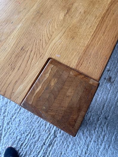 Large solid oak dining table