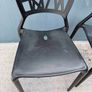 Set of 4 Black Modern Plastic Dining/ Stacking Chairs Image 9