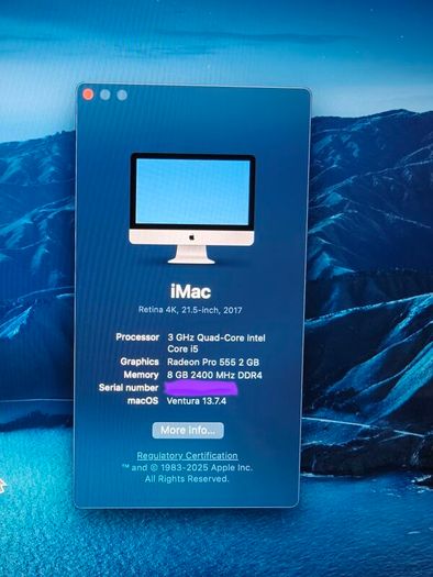 iMac computer 21.5" Retina 4K (2017)