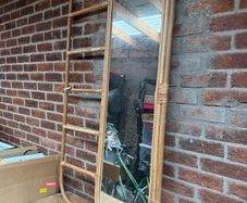 Rattan mirror