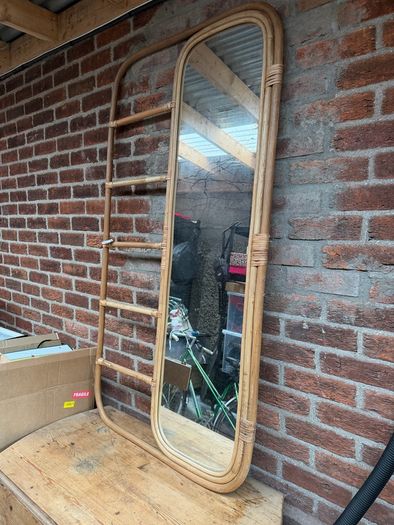 Rattan mirror