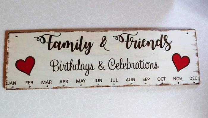 "family & Friends" Wall Art (nice Condition).