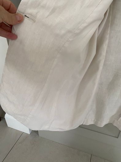 Designer brand Oui ladies cream linen jacket BRAND NEW