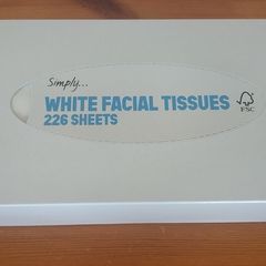 4 large boxes Facial tissues