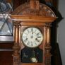 Antique Wood Carved P.H. S. 1800s Mantel Clock (in working order -  the clock doesn't ring) 21,5" x 11" Image 10