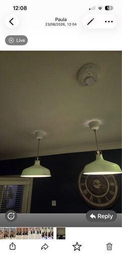 Two Ceiling lights Aluminium, excellent condition