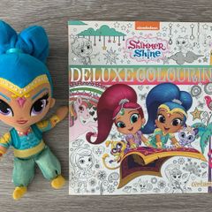 Shimmer and Shine Colouring Book and Toy