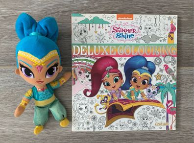 Shimmer and Shine Colouring Book and Toy