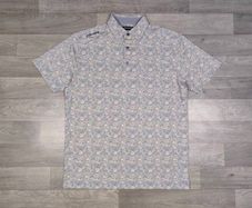 Druids Golf Skull Patterned Polo Shirt Mens Medium
