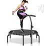 Fitness Trampoline with Handle  Heavy Duty 205kg Capacity, Bungee Rebounder for Home Gym Image 2