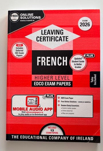 Leaving Cert French Edco Exam Paper 2026