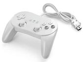 Wii Classic Pro Wired Controller Gamepad White