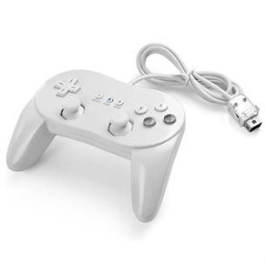 Wii Classic Pro Wired Controller Gamepad White
