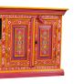 TV Cabinet Solid Mango Wood Pink Hand Painted Image 3
