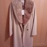 Reiss Long Wool Coat - Removable Faux Fur Collar - UK 10 BNWT RRP 475 Image 2