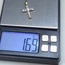 Vintage 9ct Gold Stone Set Cross Pendant Fully Hallmarked Birmingham Image 3