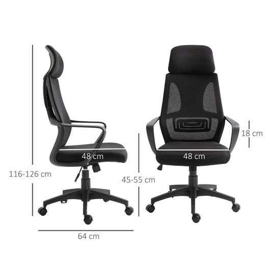 Ergonomic Mesh Office Chair Black